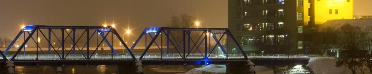 Blue Bridge at night